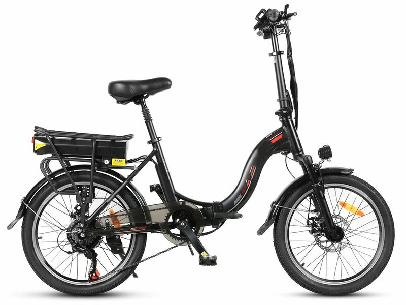 Folding City Electric Bike Adults Commuter E-Bike - Black