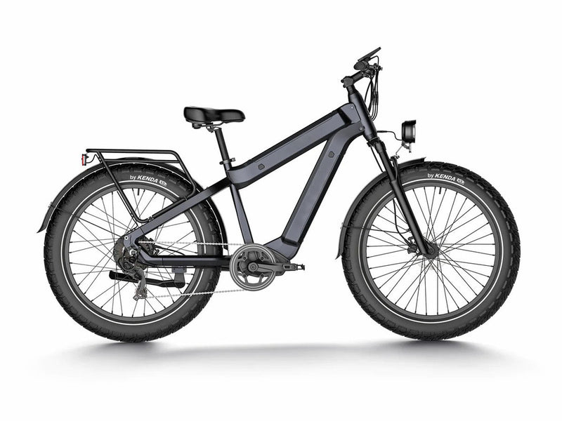 Fashion E-Bike Dual Battery Off-road Electric Bike Rhino for Outdoor Grey 1000W 48V 15Ahx2