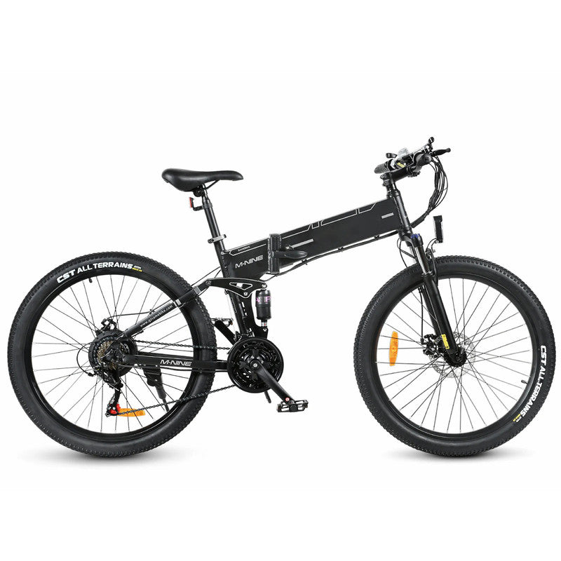 750W Off-Road Electric Bike  Folding E-Bike for Adults - Black