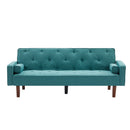 Green Sofa Bed With Square Pillow For For Guest Living Room