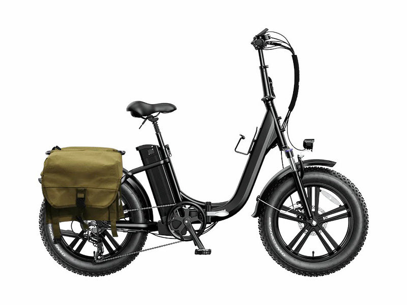 Electric Bike for Adults 500W Foldable Ebike with 48V 15Ah Removable Battery Black