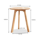 Round End Table Small End Table Side Table Coffee Table 100% Natural Wood