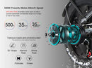 48V 500W City Electric Bike Folding E-Bike for Adults - Black