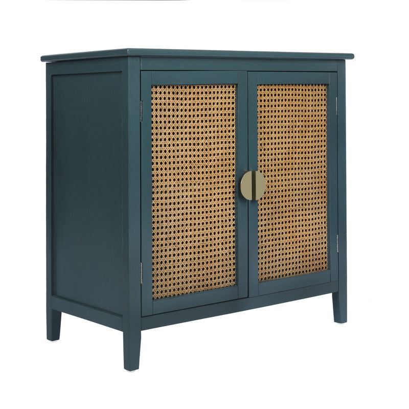 2 Door Cabinet Naturel Rattan Suitable For Bedroom Living Room Study