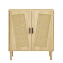 Kitchen Storage Cabinets With Rattan Decorative Doors Buffets Cabinet Console Tables