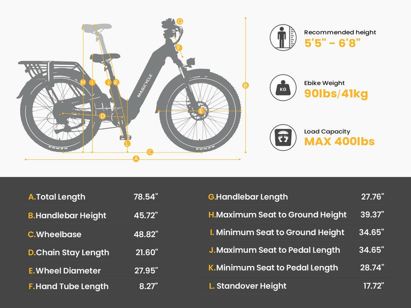 Electric Bike SUV Deer Full Suspension Ebike Dawn Yellow