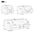 41.5 Inch Modern Single Sofa Chair with Thick Removable Seat Cushion