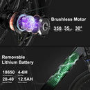 350W City Electric Bike Adults E-Bike for Home Working - White