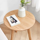 Round End Table Small End Table Side Table Coffee Table 100% Natural Wood