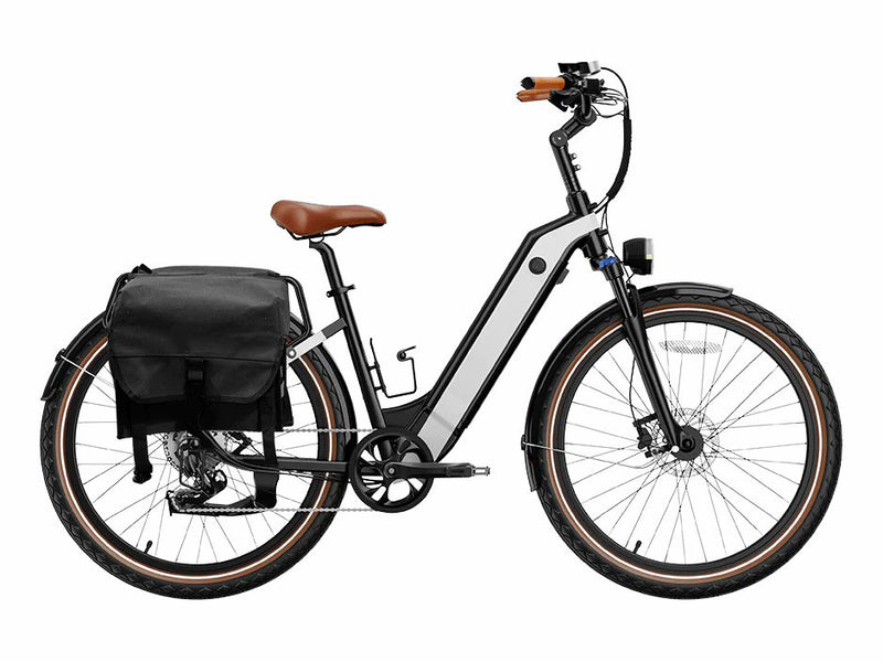 Cityrun Electric Bike 500W 48V 15Ah Removable Battery Commuter E-Bike for Adults Black