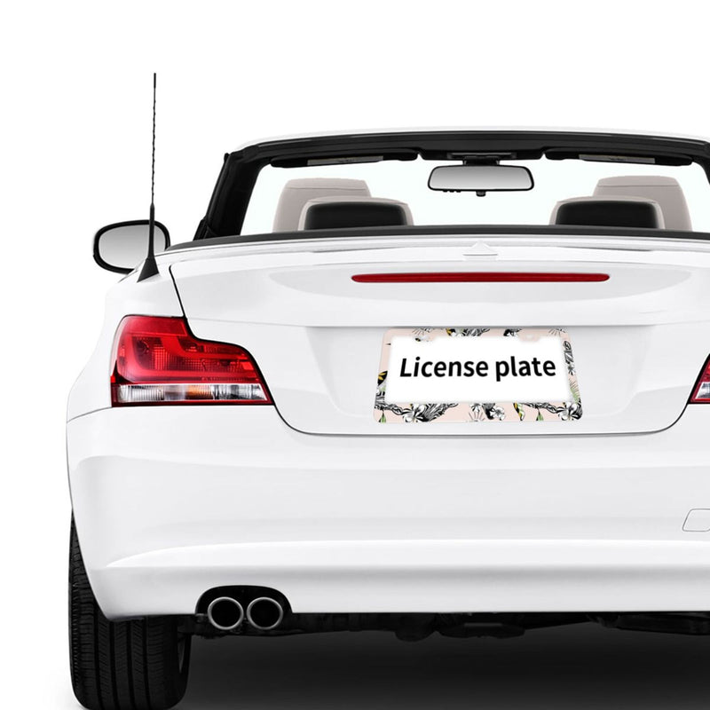 Personalise License Plate Frame for Men Women Car Universal Stainless Steel Accessories D015