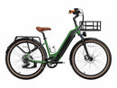 Cityrun Electric Bike 500W 48V 15Ah Removable Battery Commuter E-Bike for Adults Green