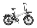 Electric Bike Foldable Fat Tire Electric Bicycle with 500W Motor 48V 12.5AH Removable Battery White