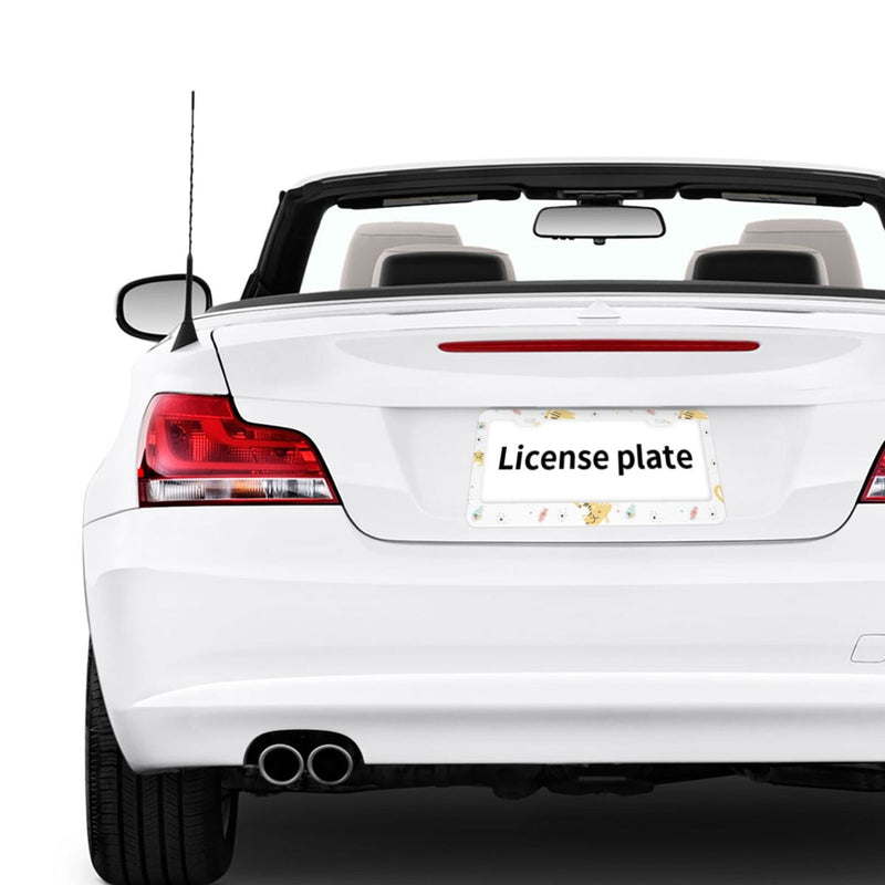 Personalise License Plate Frame for Men Women Car Universal Stainless Steel Accessories D079