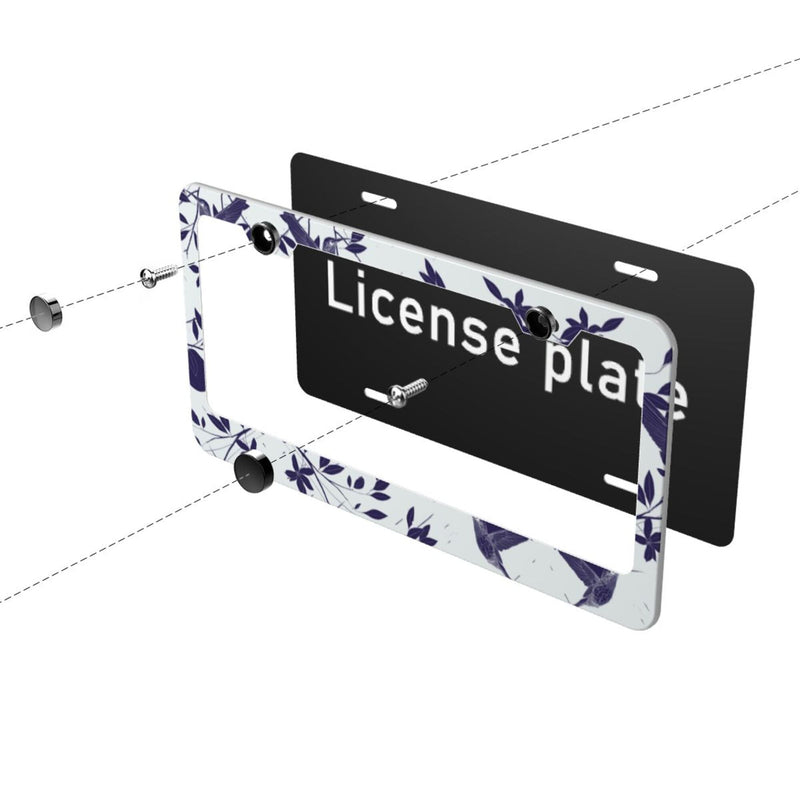 Personalise License Plate Frame for Men Women Car Universal Stainless Steel Accessories D018