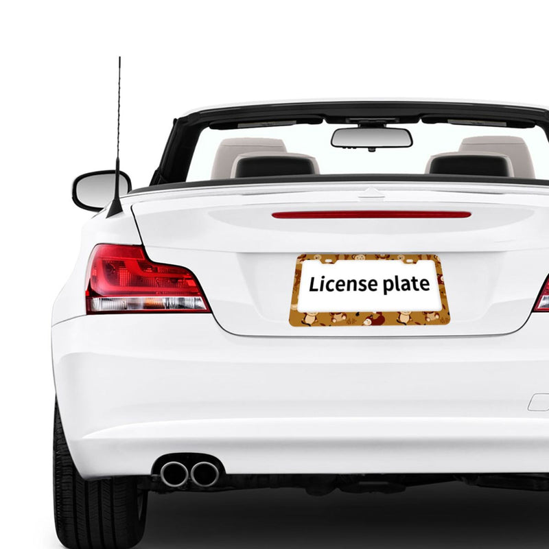 Personalise License Plate Frame for Men Women Car Universal Stainless Steel Accessories D066