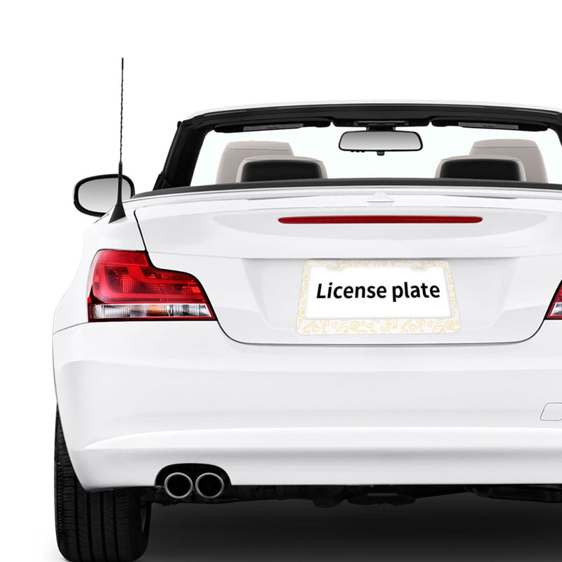 Personalise License Plate Frame for Men Women Car Universal Stainless Steel Accessories D072