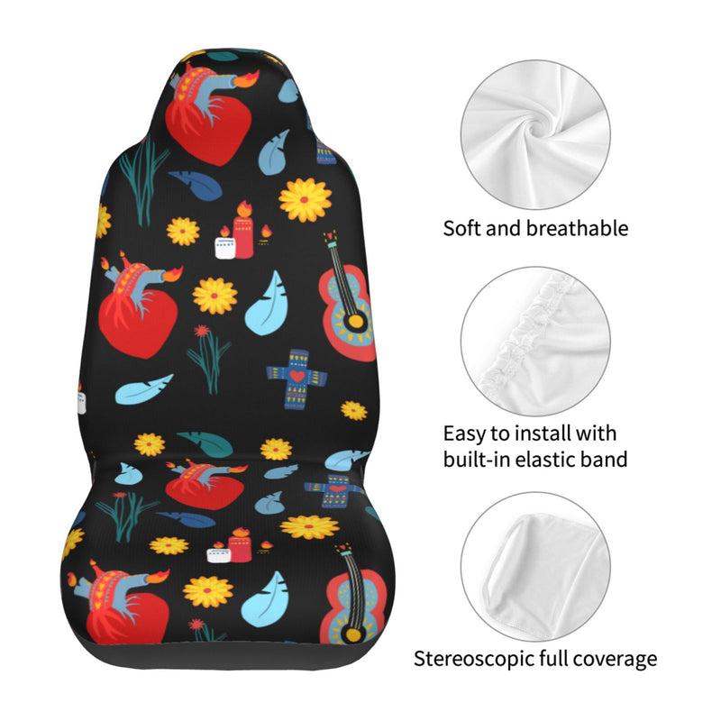 Car Seat Covers Front Auto Seat Cover Universal fit for Car SUV Truck S084 - One Size