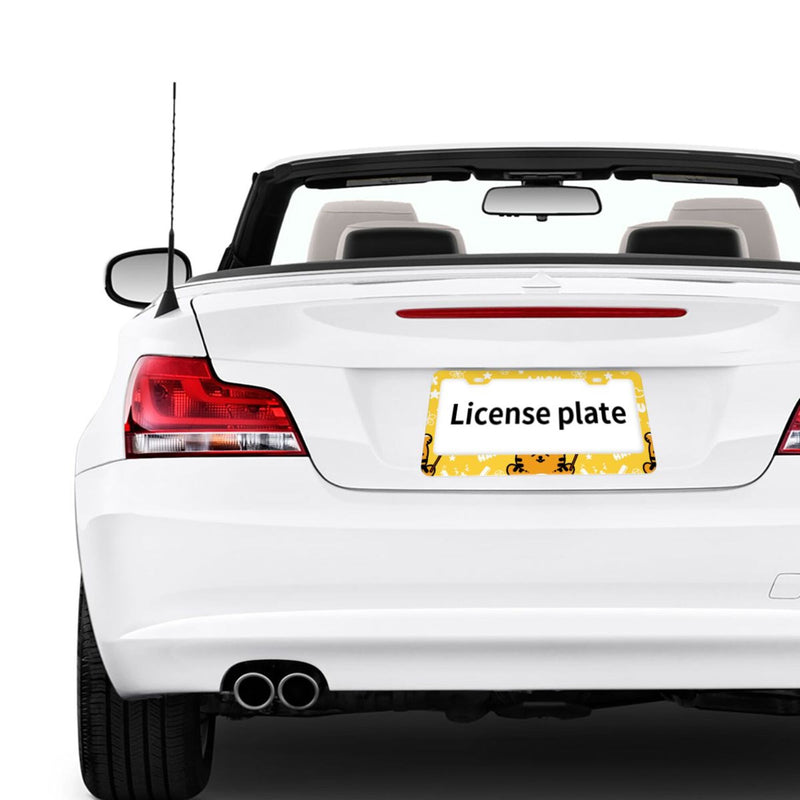 Personalise License Plate Frame for Men Women Car Universal Stainless Steel Accessories D037