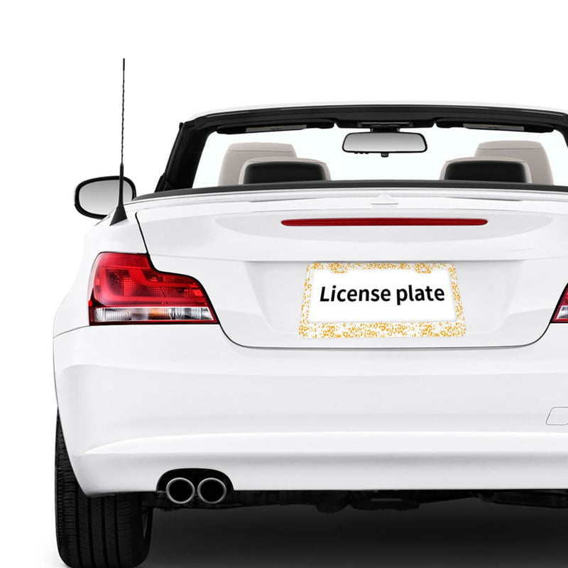 Personalise License Plate Frame for Men Women Car Universal Stainless Steel Accessories D059