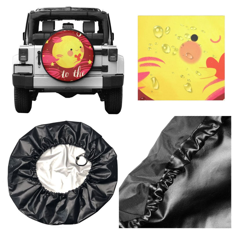 Spare Tire Cover For Rv Trailer Waterproof Wheel Cover Fit For Rv Suv Truck Travel Trailer N036