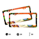 Personalise License Plate Frame for Men Women Car Universal Stainless Steel Accessories D004