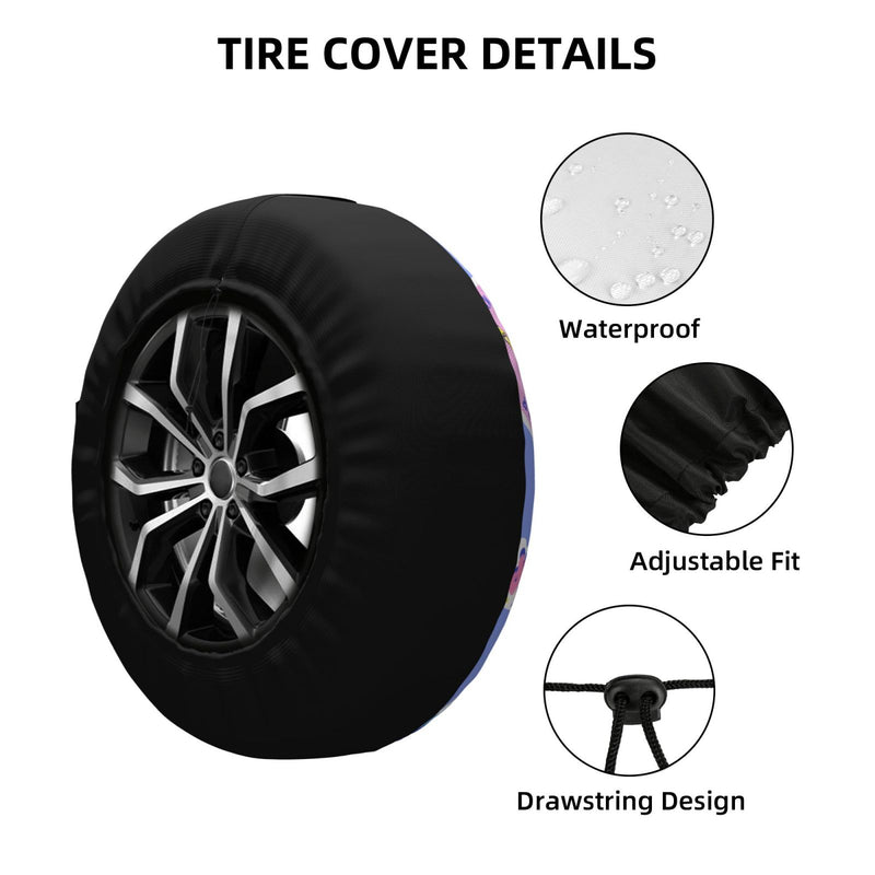 Spare Tire Cover For Rv Trailer Waterproof Wheel Cover Fit For Rv Suv Truck Travel Trailer N007