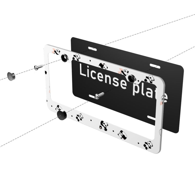 Personalise License Plate Frame for Men Women Car Universal Stainless Steel Accessories D071