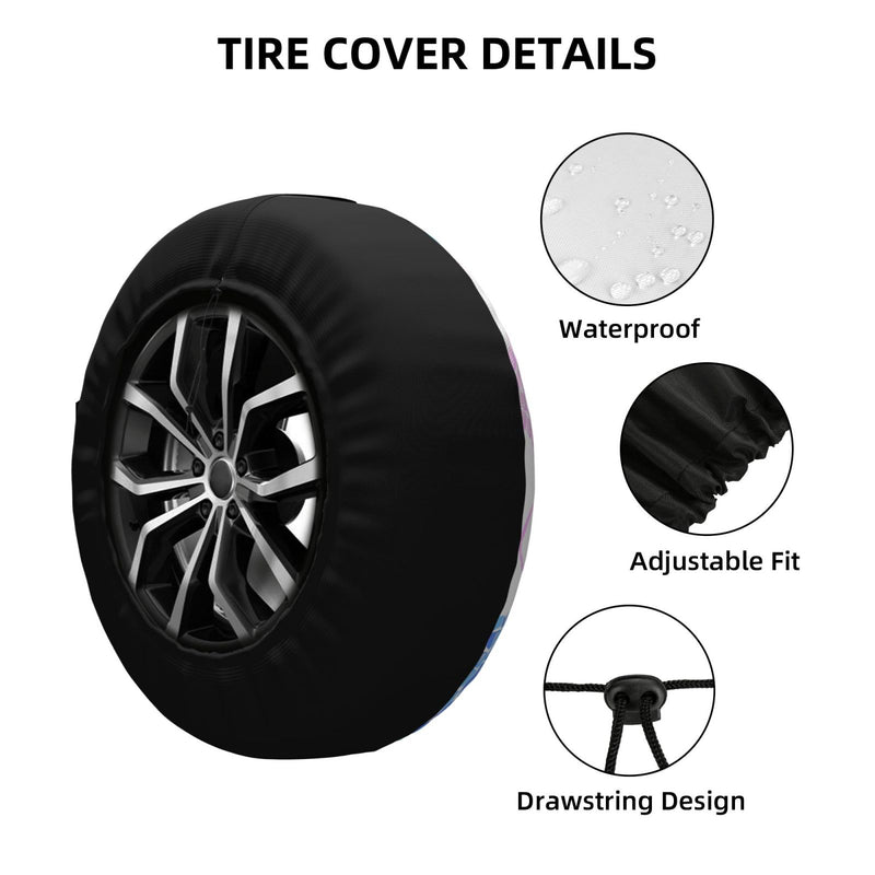 Spare Tire Cover For Rv Trailer Waterproof Wheel Cover Fit For Rv Suv Truck Travel Trailer N008