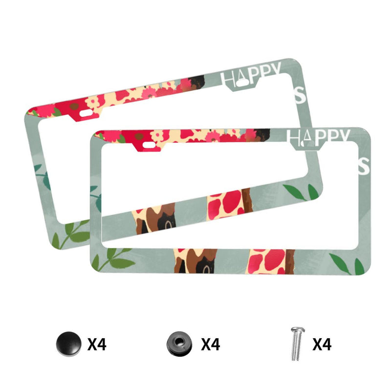 Personalise License Plate Frame for Men Women Car Universal Stainless Steel Accessories D074