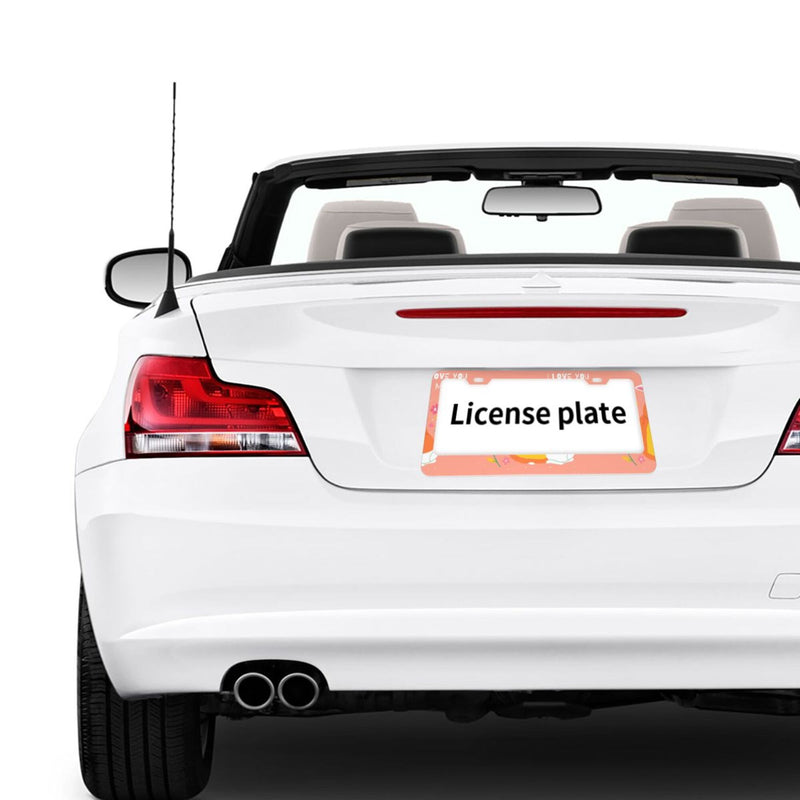 Personalise License Plate Frame for Men Women Car Universal Stainless Steel Accessories D086