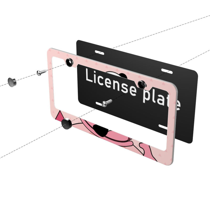 Personalise License Plate Frame for Men Women Car Universal Stainless Steel Accessories D075