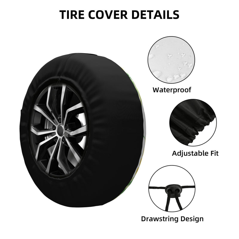 Spare Tire Cover For Rv Trailer Waterproof Wheel Cover Fit For Rv Suv Truck Travel Trailer N006