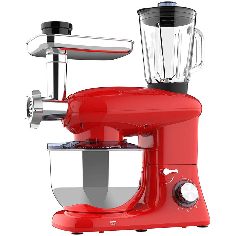 Stand Mixer 8-Speed Tilt-Head Food Mixer - Red