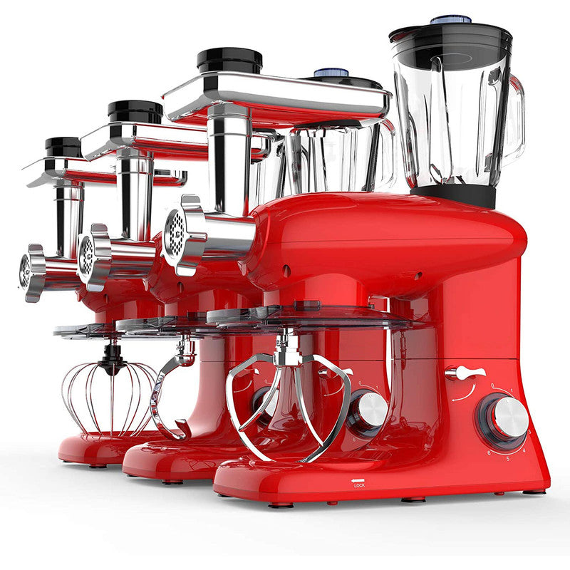 Stand Mixer 8-Speed Tilt-Head Food Mixer - Red