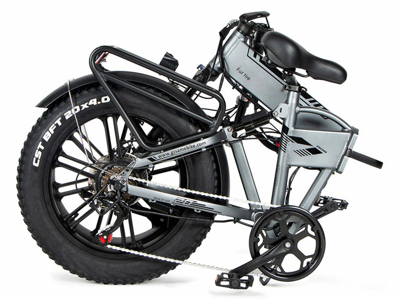 48V 500W City Electric Bike Folding E-Bike for Adults - Black