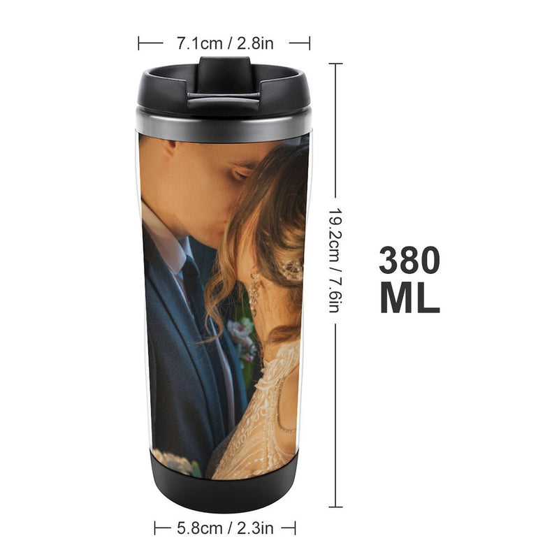 Stainless Steel Tumbler Sport Drink Bottle Travel Mug 380L T099