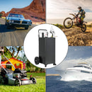 30 Gallon Portable Gas Caddy with Pump and Solid Rubber Wheels