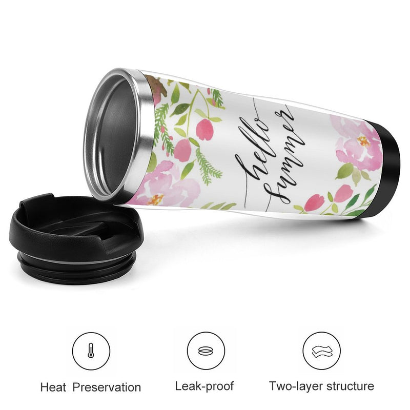 Stainless Steel Tumbler Sport Drink Bottle Travel Mug 380L T032