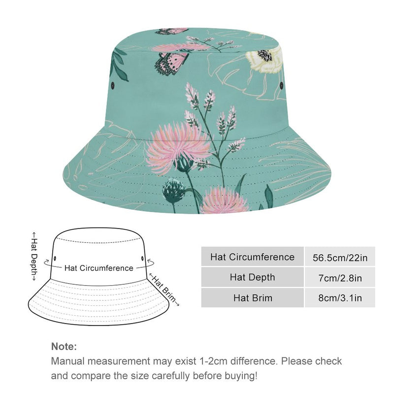 Bucket Hats Fisherman Sun Cap for Women Men H084