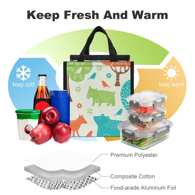 Lunch Bag for Men Women Portable Handbag for Work Picnic L043