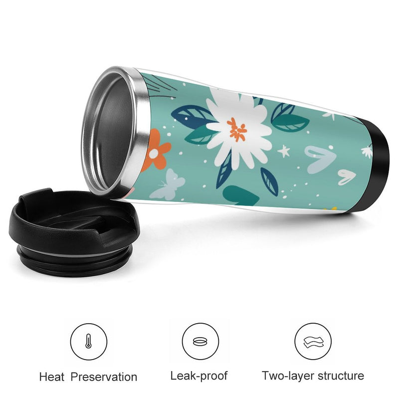 Stainless Steel Tumbler Sport Drink Bottle Travel Mug 380L T046