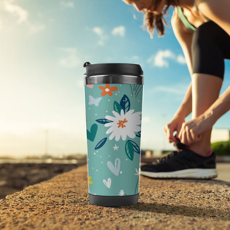 Stainless Steel Tumbler Sport Drink Bottle Travel Mug 380L T046