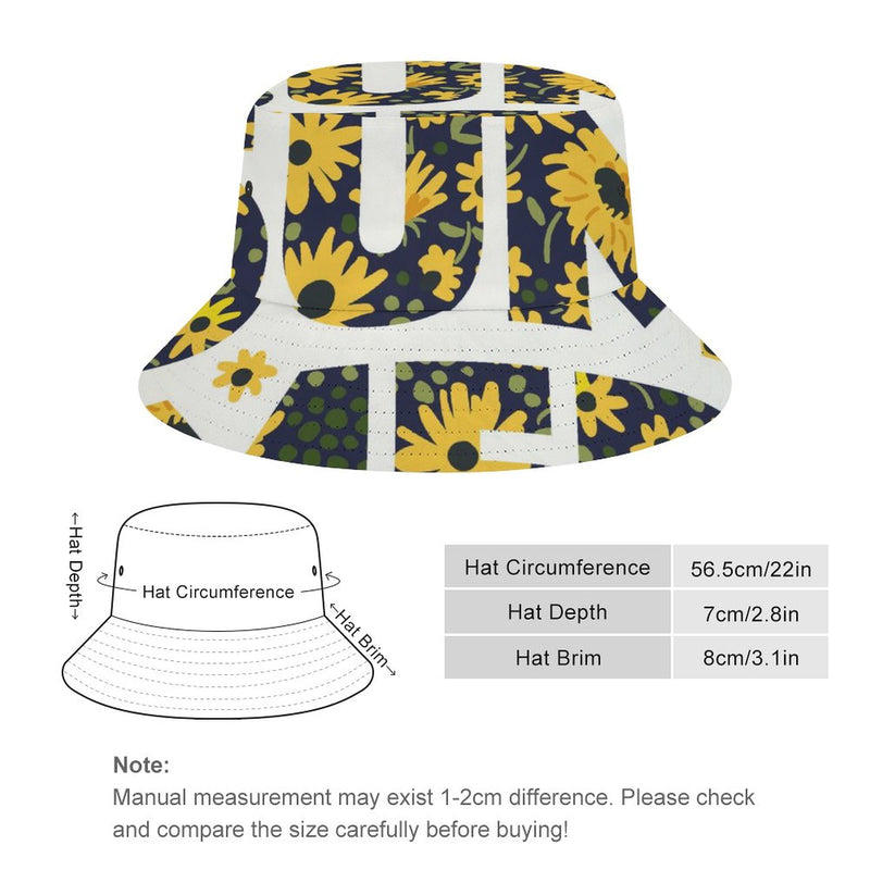 Bucket Hats Fisherman Sun Cap for Women Men H030