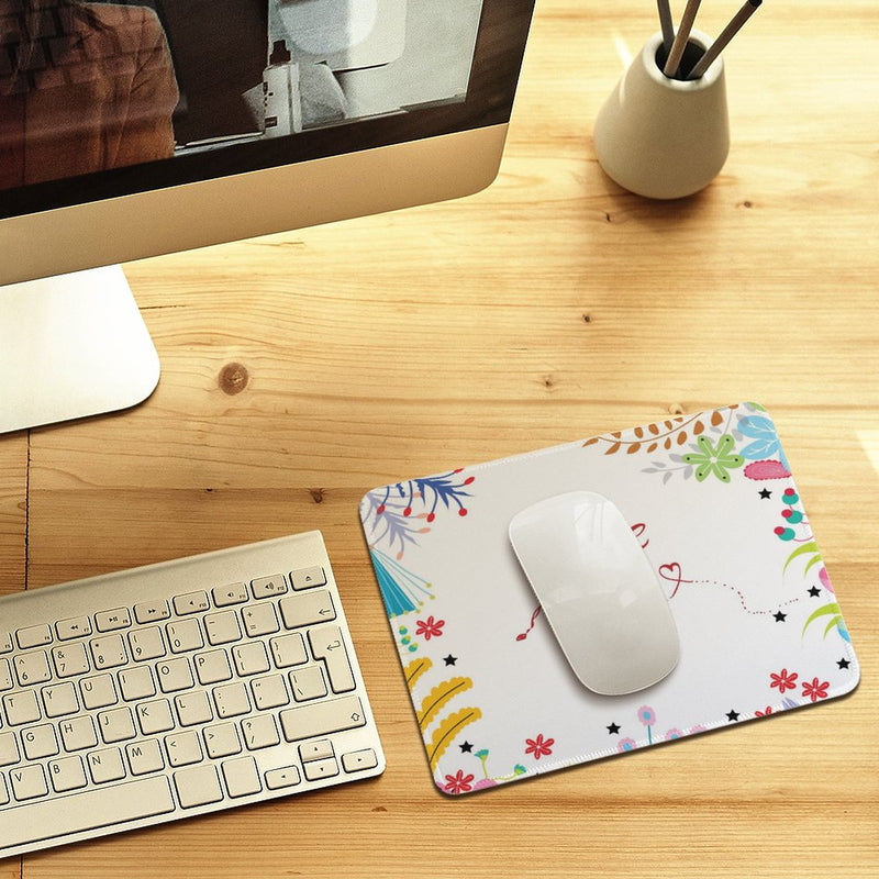 Mouse Pads Washable Computer Mousepad Gaming Mouse Pad for Home and Office 7.9x9.5 inch M049