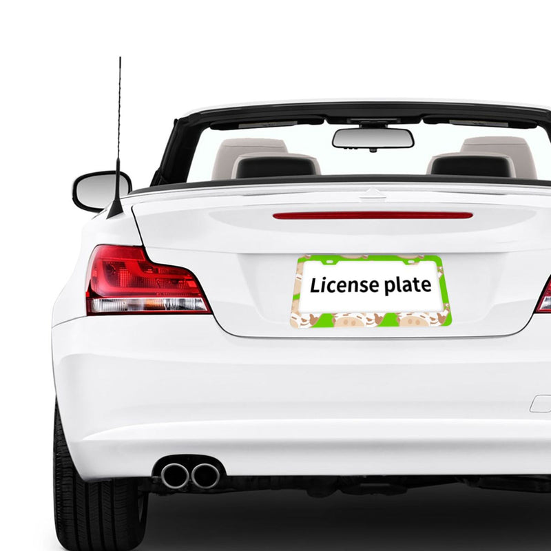 Personalise License Plate Frame for Men Women Car Universal Stainless Steel Accessories D093