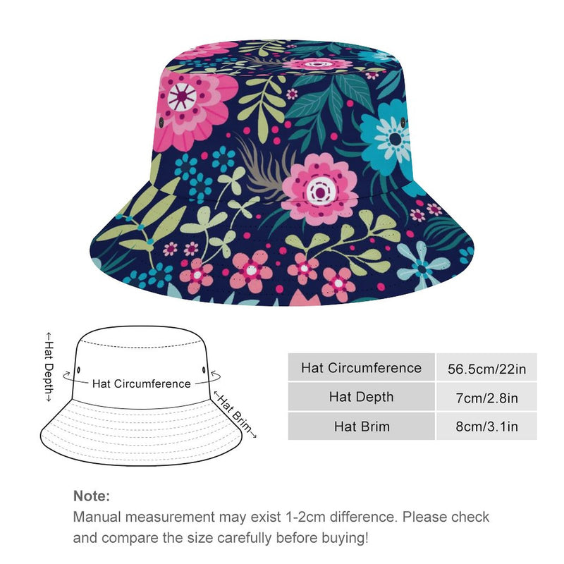 Bucket Hats Fisherman Sun Cap for Women Men H004