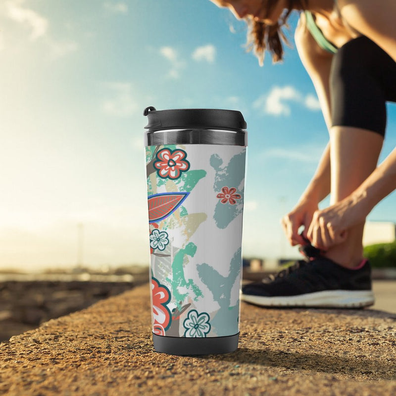 Stainless Steel Tumbler Sport Drink Bottle Travel Mug 380L T090