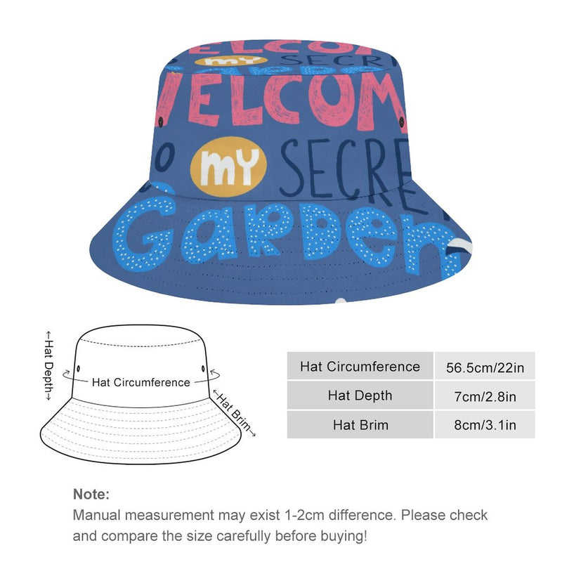 Bucket Hats Fisherman Sun Cap for Women Men H018