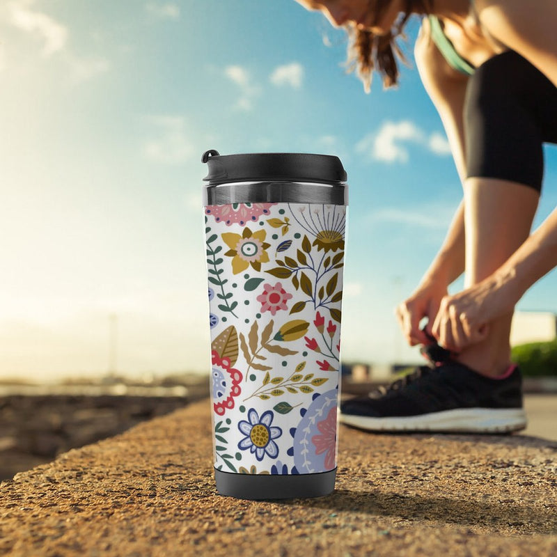 Stainless Steel Tumbler Sport Drink Bottle Travel Mug 380L T075